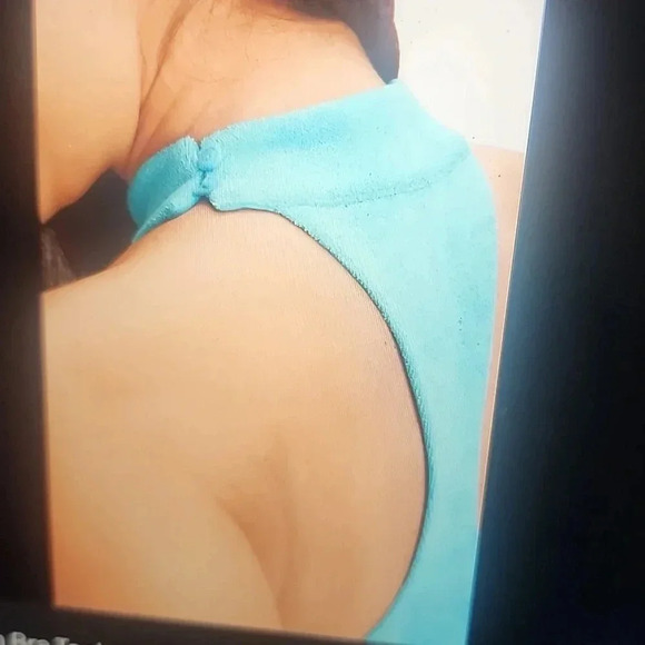 FABLETICS TERRY BUILT-IN BRA TANK SIZE L BLUE - Picture 4 of 6